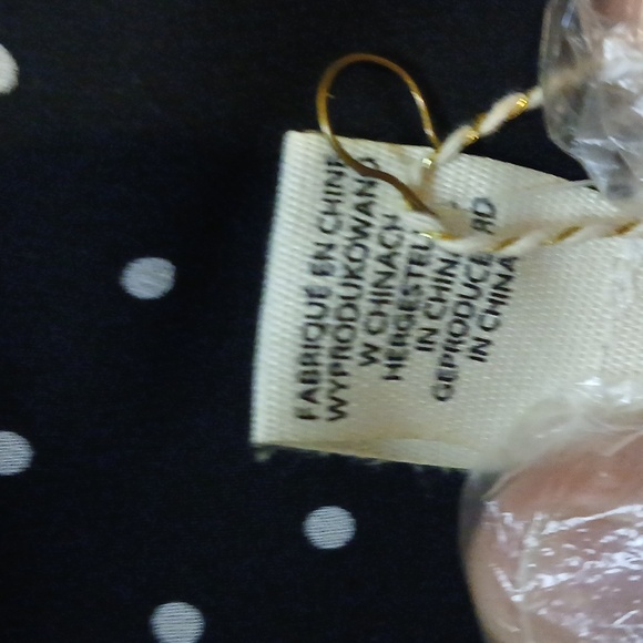 WITCHCRAFT! A size M body con ragged hem dress by JS, black w/white polka dots. - Picture 7 of 14